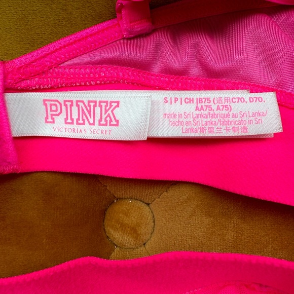 Victoria’s Secret PINK Triangle Velvet Bralette Bra - Picture 5 of 6